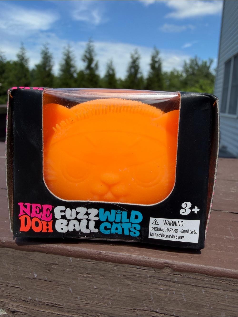 NeeDoh FuzzBall Wild Cats- Orange